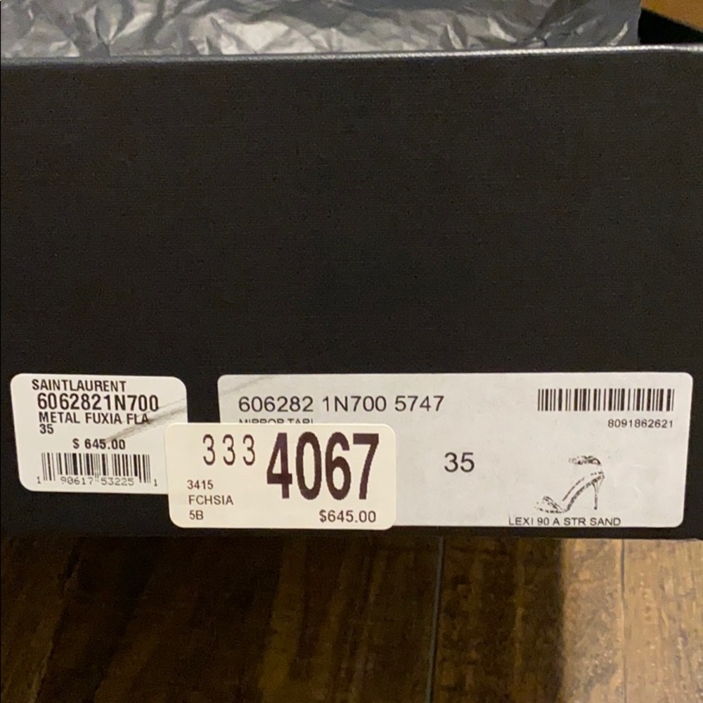 NWT Saint Laurent Lexi Fushia sandals - Picture 14 of 15